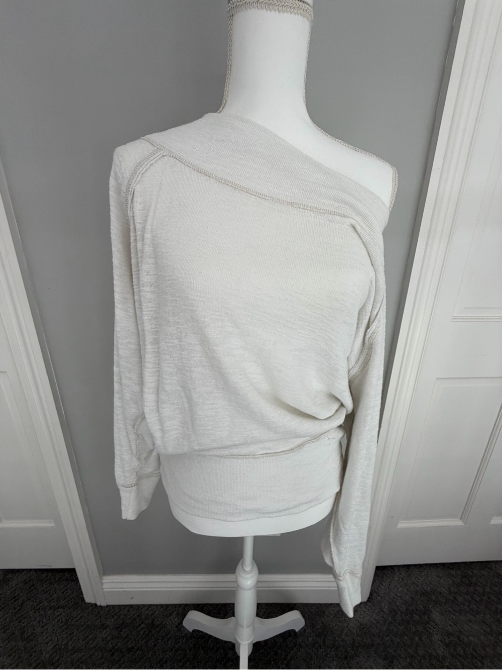 🤍 We The Free Style Off-The-Shoulder Top Sz S Boho Yoga Balletcore Cottagecore 🤍